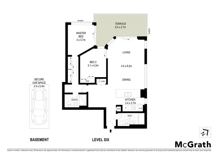 Floorplan of Homely apartment listing, 608E/5 Pope Street, Ryde NSW 2112