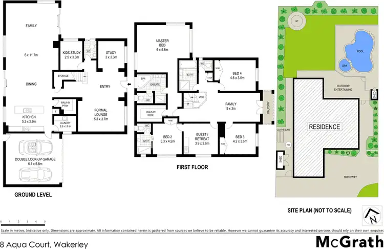 Floorplan of Homely house listing, 8 Aqua Court, Wakerley QLD 4154
