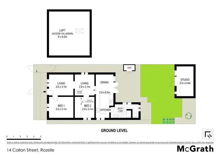 Floorplan of Homely house listing, 14 Callan Street, Rozelle NSW 2039