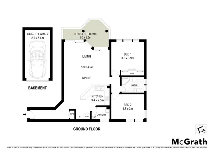 Floorplan of Homely apartment listing, 22/16 Urunga Parade, Miranda NSW 2228