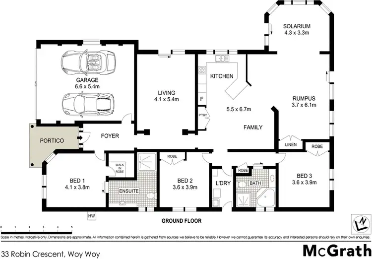 Floorplan of Homely house listing, 33 Robin Crescent, Woy Woy NSW 2256