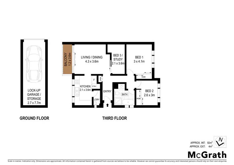 Floorplan of Homely apartment listing, 15/14 Warner Avenue, Wyong NSW 2259