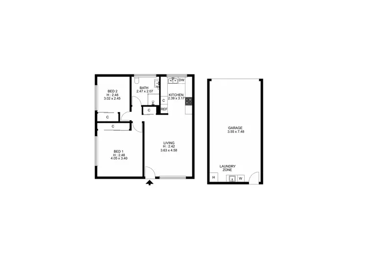 Floorplan of Homely apartment listing, 4/500 Wynnum Road, Morningside QLD 4170