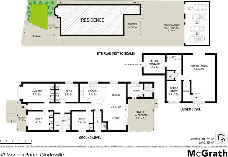 Floorplan of Homely house listing, 43 Monash Road, Gladesville NSW 2111