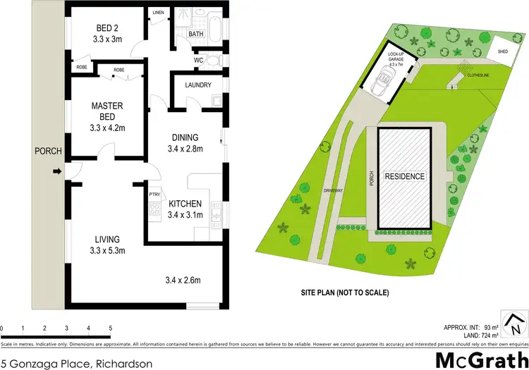 Floorplan of Homely house listing, 5 Gonzaga Place, Richardson ACT 2905