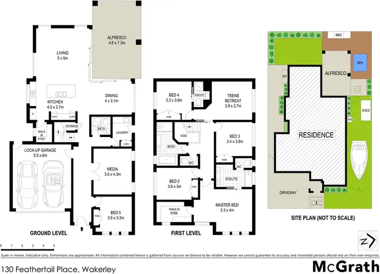 Floorplan of Homely house listing, 130 Feathertail Place, Wakerley QLD 4154