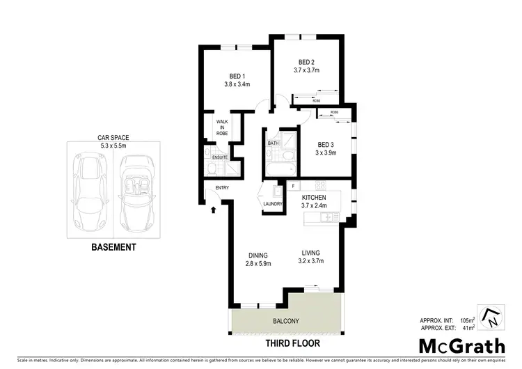 Floorplan of Homely unit listing, 15/1 Batley Street, West Gosford NSW 2250