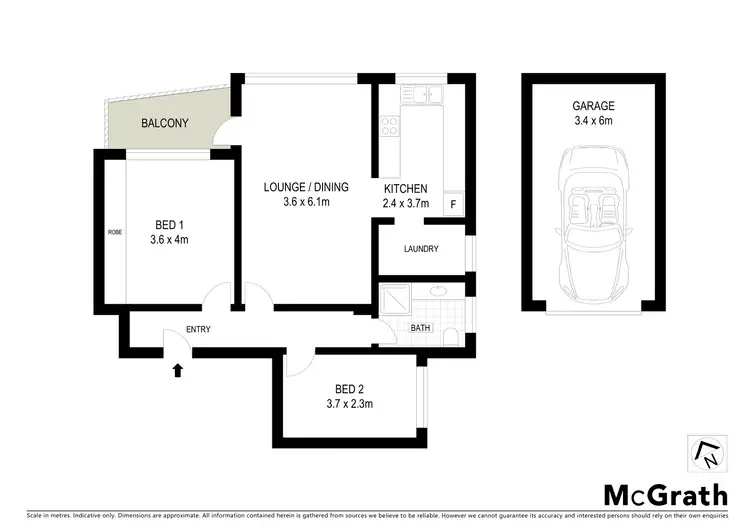 Floorplan of Homely apartment listing, 15/19 Clare Street, Sylvania NSW 2224