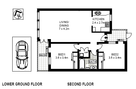 Floorplan of Homely apartment listing, 30/35 Pine Street, Chippendale NSW 2008