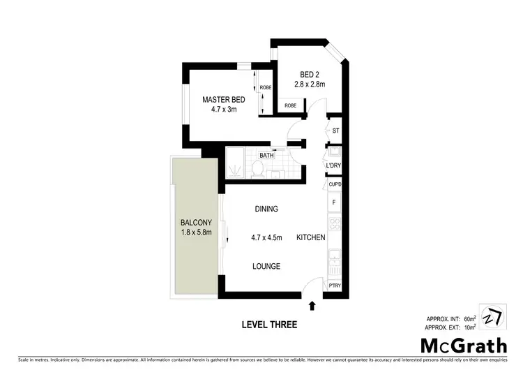 Floorplan of Homely apartment listing, 38/60 John Gorton Drive, Coombs ACT 2611
