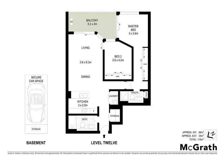 Floorplan of Homely apartment listing, 1215C/5 Pope Street, Ryde NSW 2112