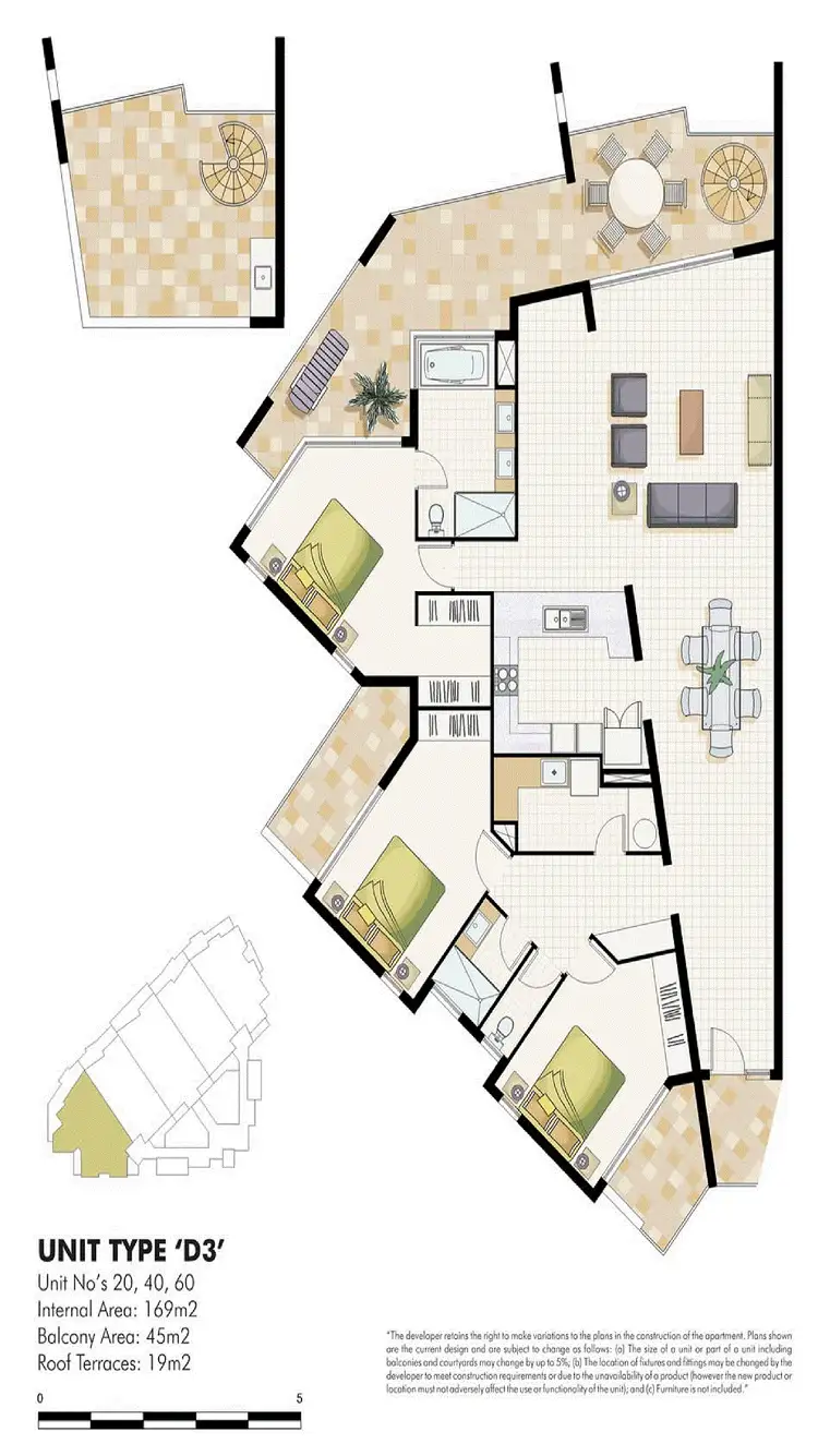 Floorplan of Homely apartment listing, 60/7 Grand Parade, Kawana Island QLD 4575