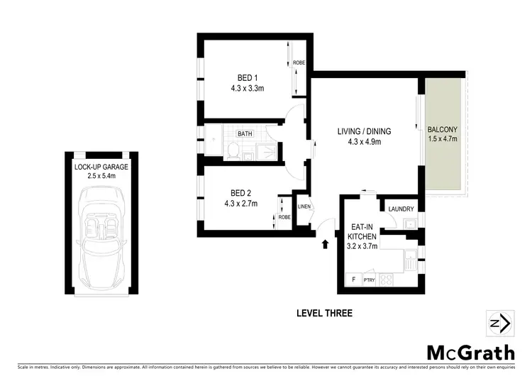 Floorplan of Homely apartment listing, 17/482 Pacific Highway, Lane Cove NSW 2066