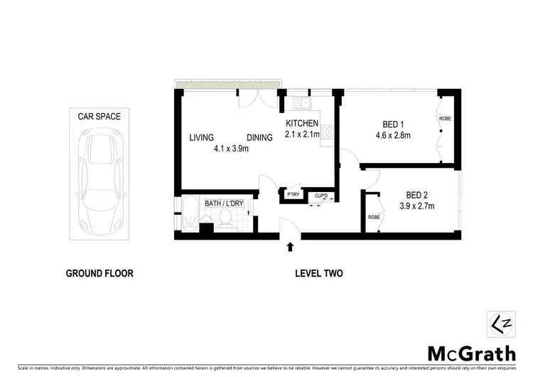 Floorplan of Homely apartment listing, 15/20 Cardigan Street, St Kilda East VIC 3183