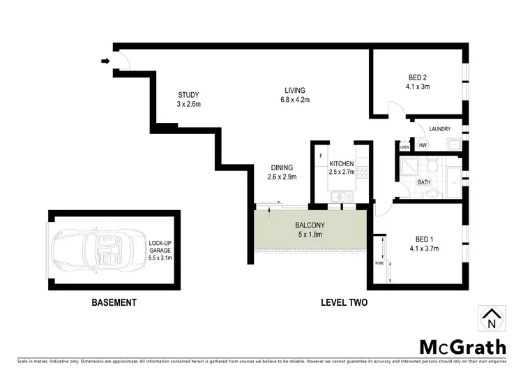 Floorplan of Homely unit listing, 15/43 Northam Avenue, Bankstown NSW 2200