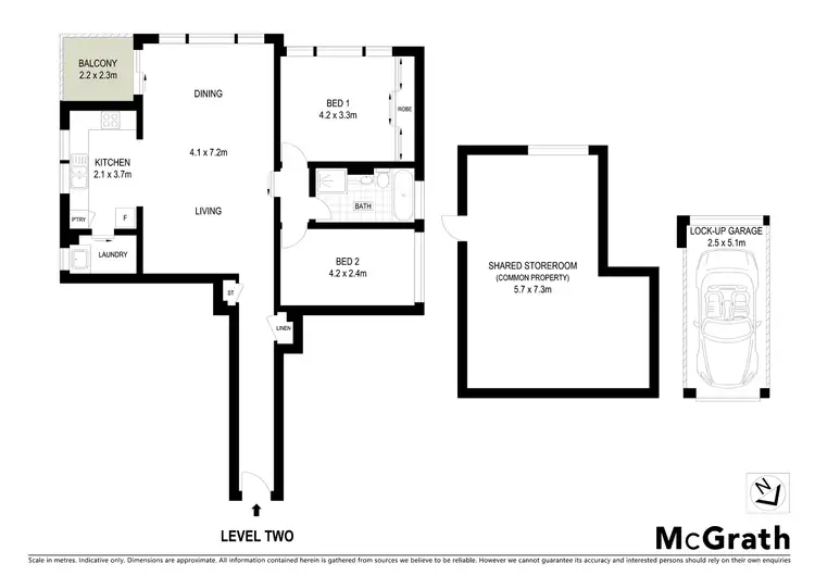 Floorplan of Homely apartment listing, 8/34 Sinclair Street, Wollstonecraft NSW 2065