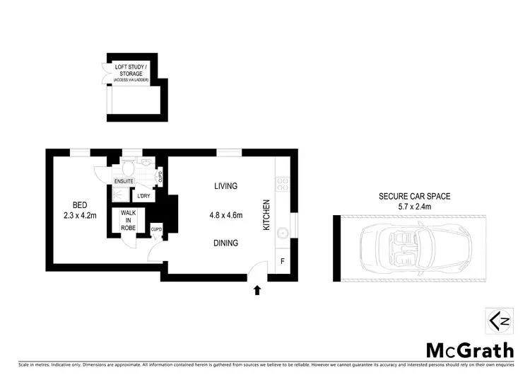 Floorplan of Homely apartment listing, 2/2 Alexandra Street, Hunters Hill NSW 2110