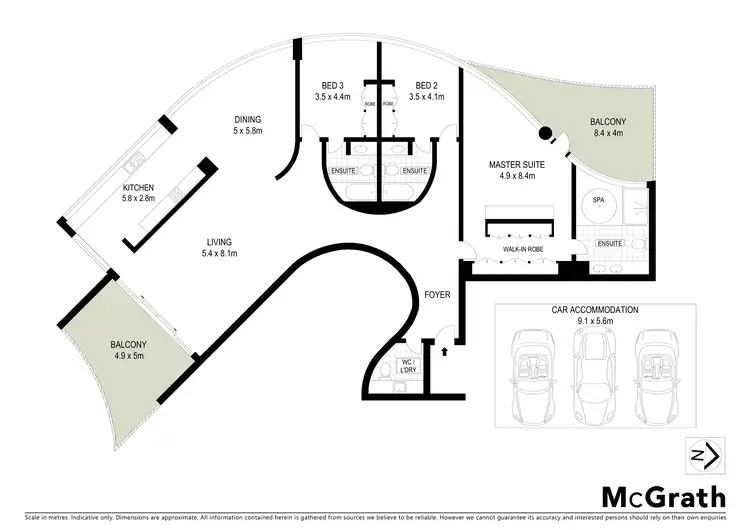 Floorplan of Homely apartment listing, 4505/71 Eagle Street, Brisbane City QLD 4000