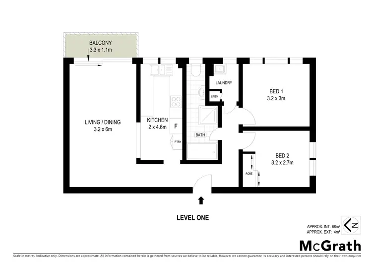 Floorplan of Homely apartment listing, 5/22 Pennant Hills Road, North Parramatta NSW 2151