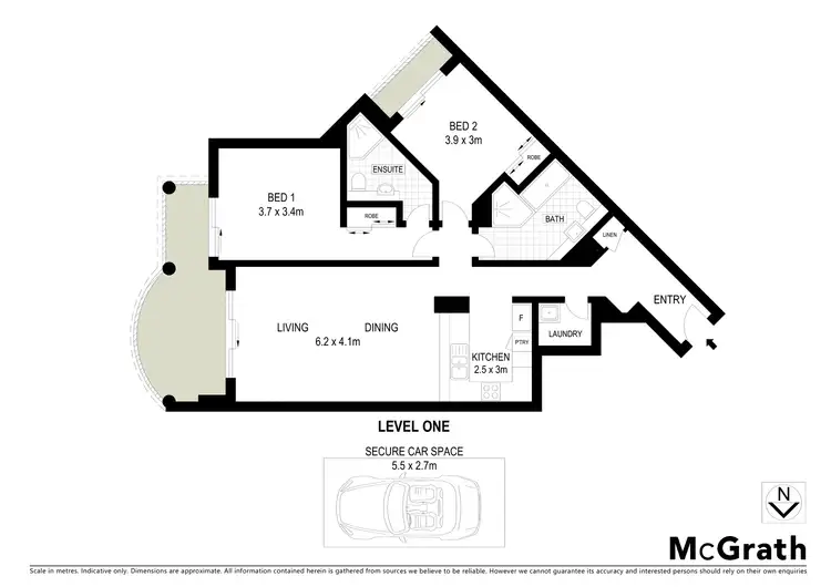 Floorplan of Homely apartment listing, 105/28 West Street, North Sydney NSW 2060