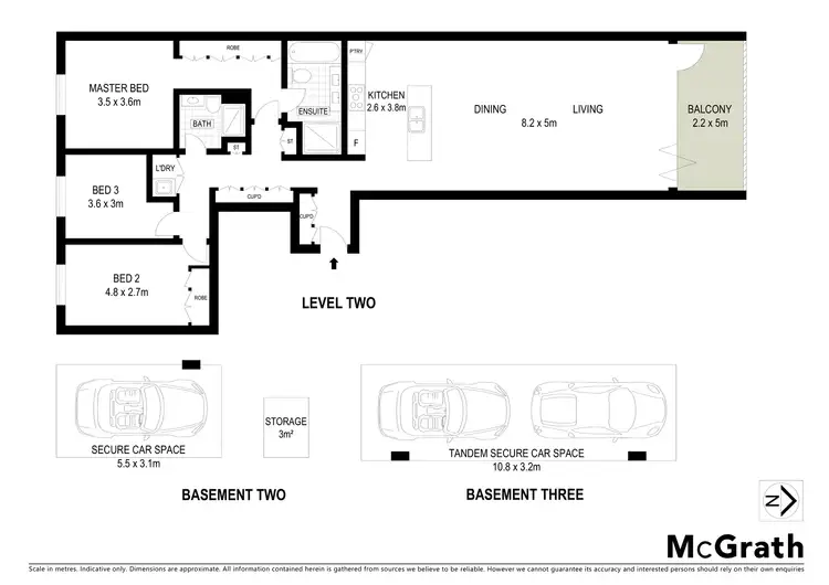 Floorplan of Homely apartment listing, 238/21 Grosvenor Street, Neutral Bay NSW 2089