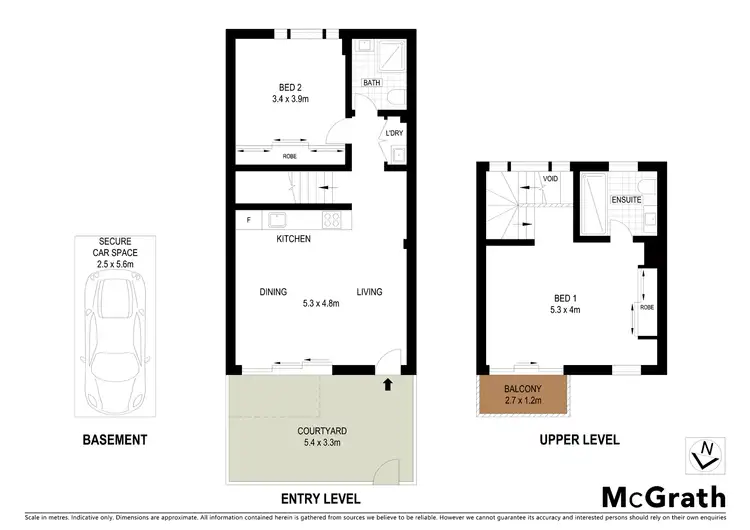 Floorplan of Homely apartment listing, 6/43 College Street, Newtown NSW 2042