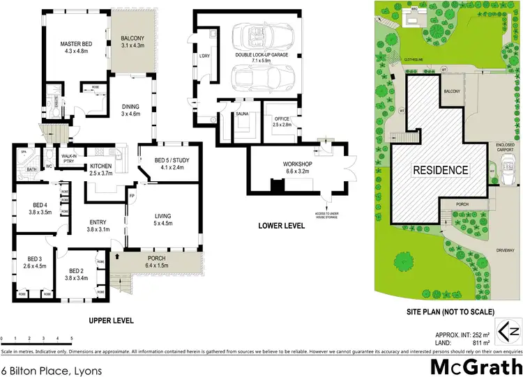 Floorplan of Homely house listing, 6 Bilton Place, Lyons ACT 2606