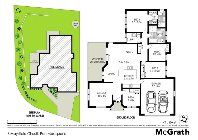 Floorplan of Homely house listing, 6 Maysfield Circuit, Port Macquarie NSW 2444