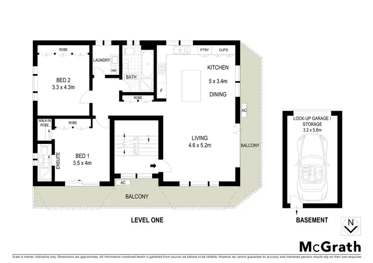 Floorplan of Homely apartment listing, 2/51 Middle Street, Kingsford NSW 2032