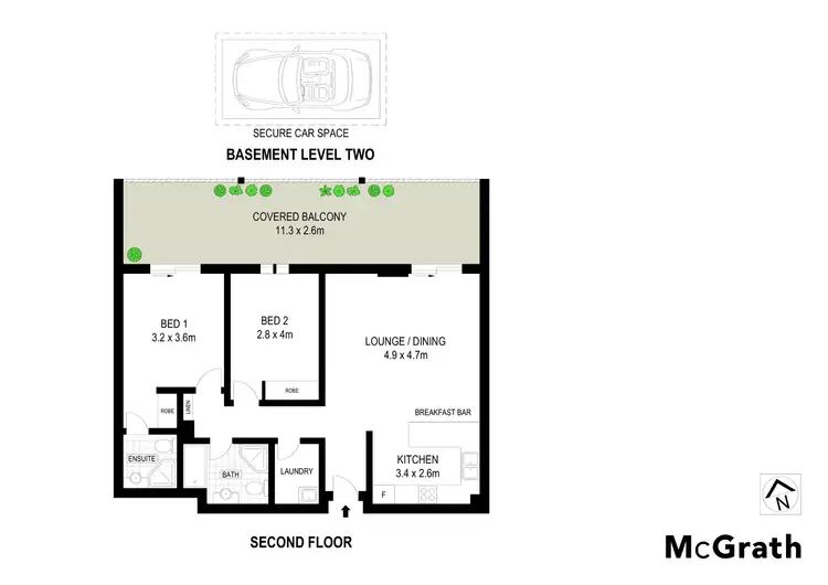 Floorplan of Homely unit listing, 17/20 College Crescent, Hornsby NSW 2077