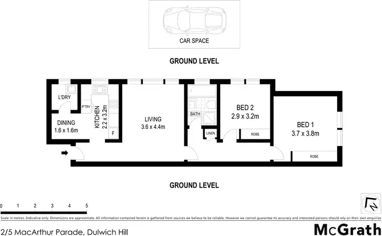 Floorplan of Homely apartment listing, 2/5 MacArthur Parade, Dulwich Hill NSW 2203