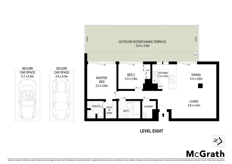 Floorplan of Homely apartment listing, 805/105 Campbell Street, Surry Hills NSW 2010