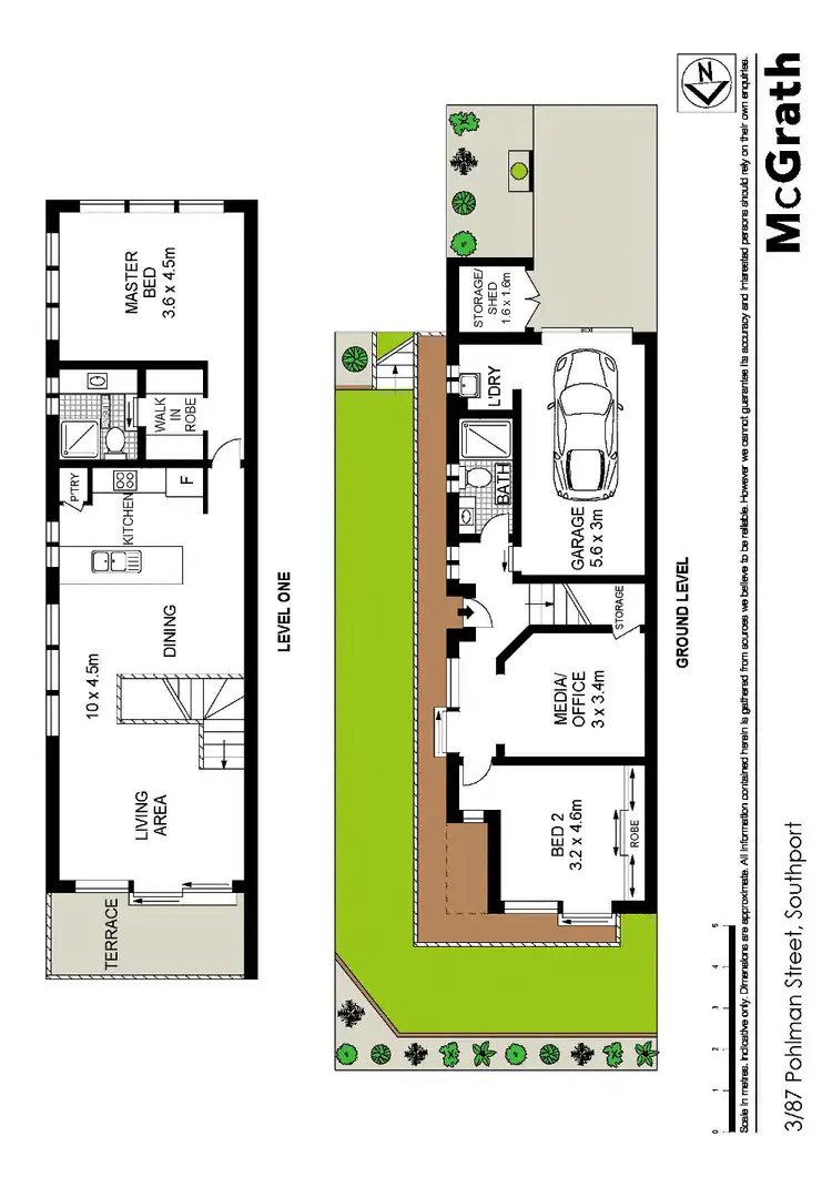 Floorplan of Homely townhouse listing, 3/87 Pohlman Street, Southport QLD 4215