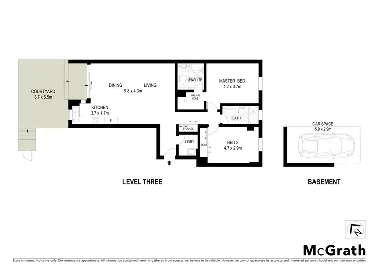 Floorplan of Homely apartment listing, 48/11 Kensington Street, Kogarah NSW 2217