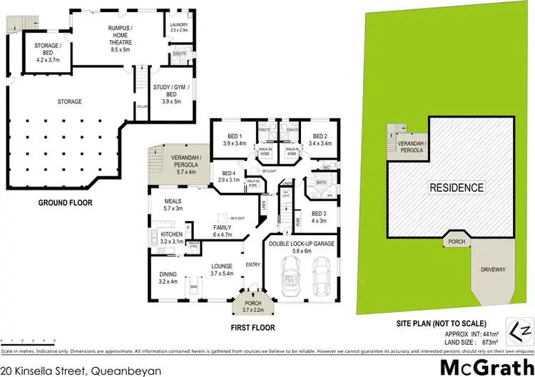 Floorplan of Homely house listing, 20 Kinsella Street, Queanbeyan NSW 2620