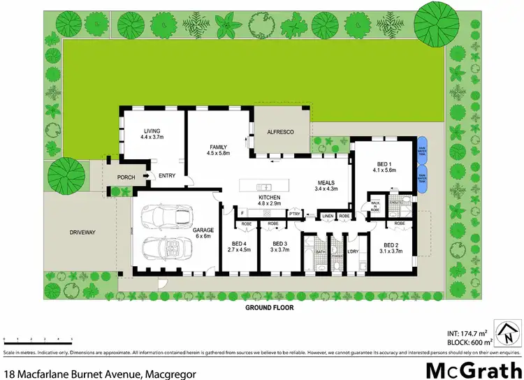 Floorplan of Homely house listing, 18 Macfarlane Burnet Avenue, Macgregor ACT 2615