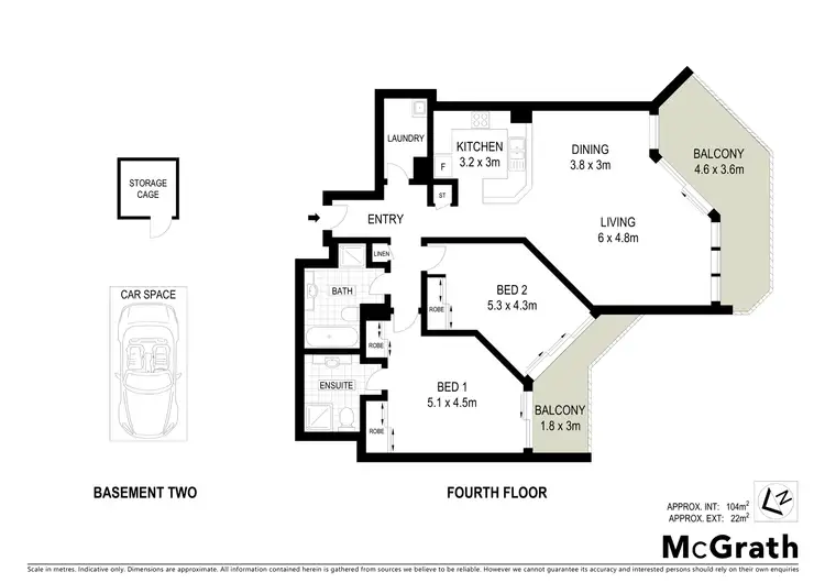 Floorplan of Homely apartment listing, 407/97 John Whiteway Drive, Gosford NSW 2250