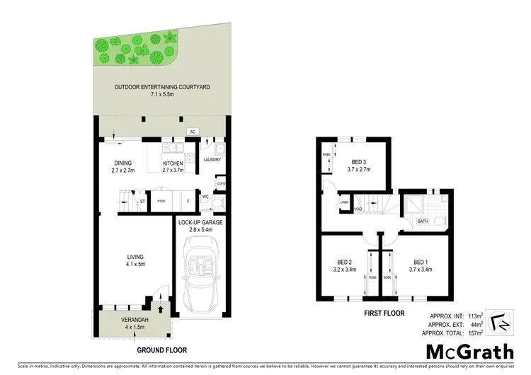 Floorplan of Homely townhouse listing, 8/487 Bunnerong Road, Matraville NSW 2036