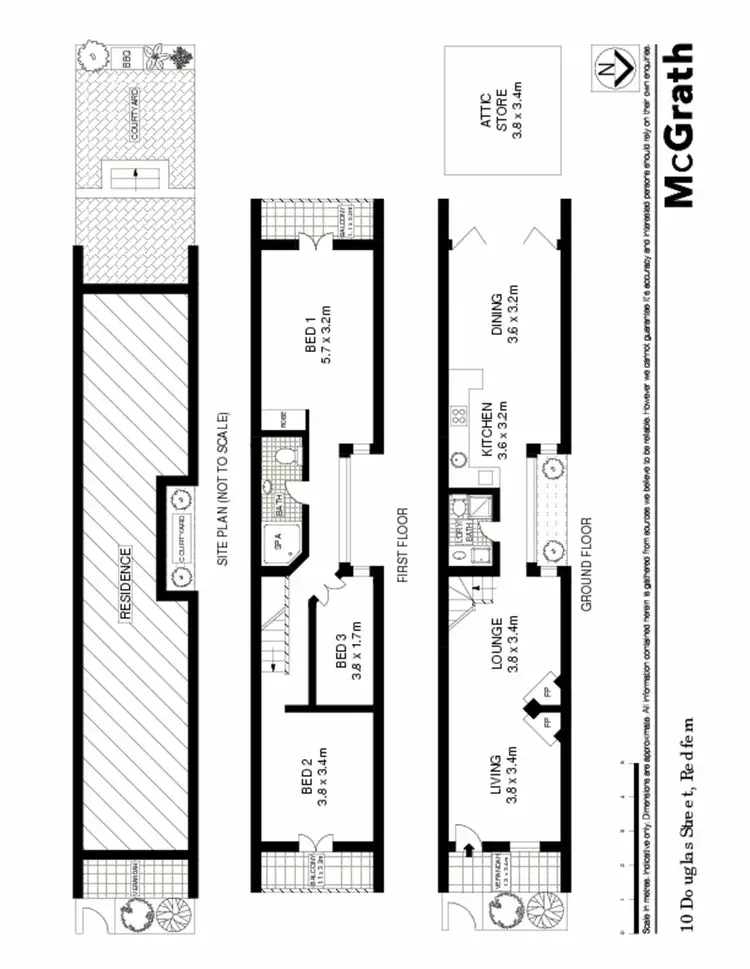 Floorplan of Homely house listing, 10 Douglas Street, Redfern NSW 2016