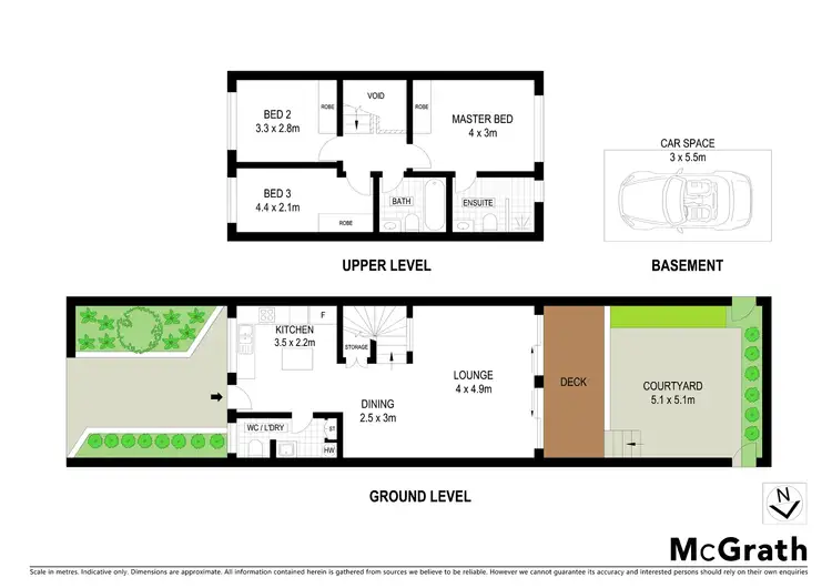 Floorplan of Homely townhouse listing, 4/116 Chandos Street, Crows Nest NSW 2065