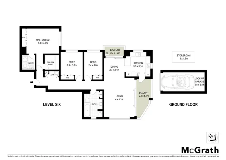 Floorplan of Homely apartment listing, 6E/83 Gerrale Street, Cronulla NSW 2230