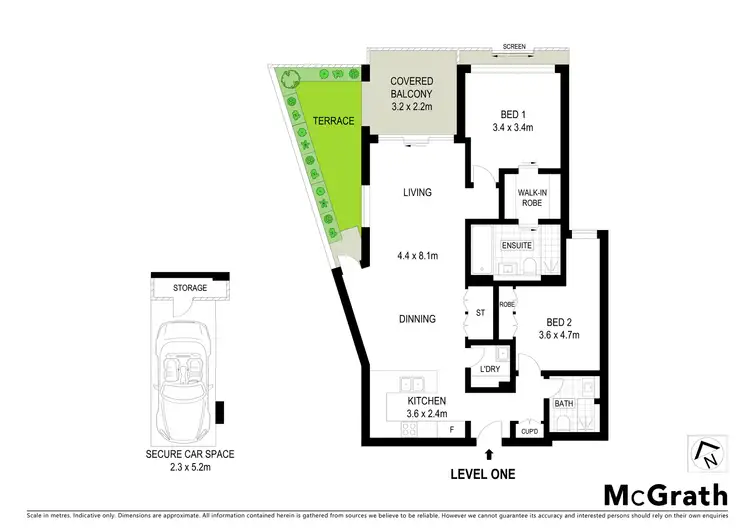 Floorplan of Homely apartment listing, 102/64 Gladesville Road, Hunters Hill NSW 2110