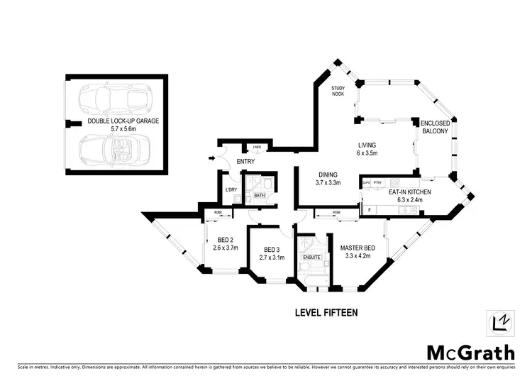 Floorplan of Homely apartment listing, 60/171 Walker Street, North Sydney NSW 2060