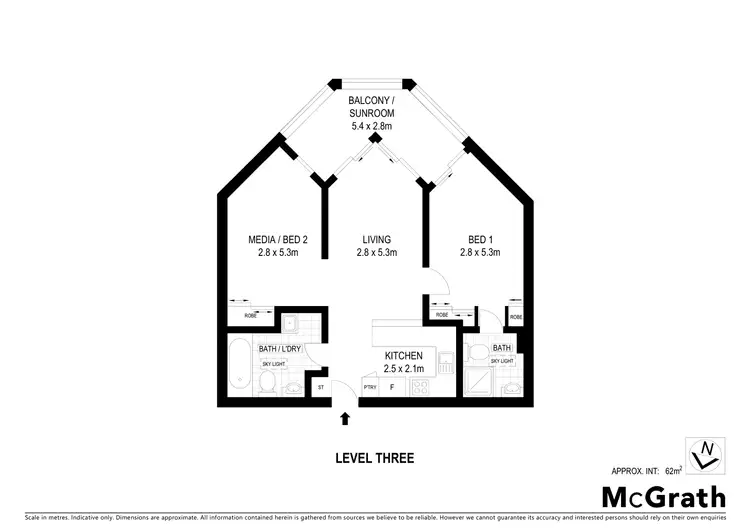 Floorplan of Homely apartment listing, 132/7 Waters Road, Neutral Bay NSW 2089