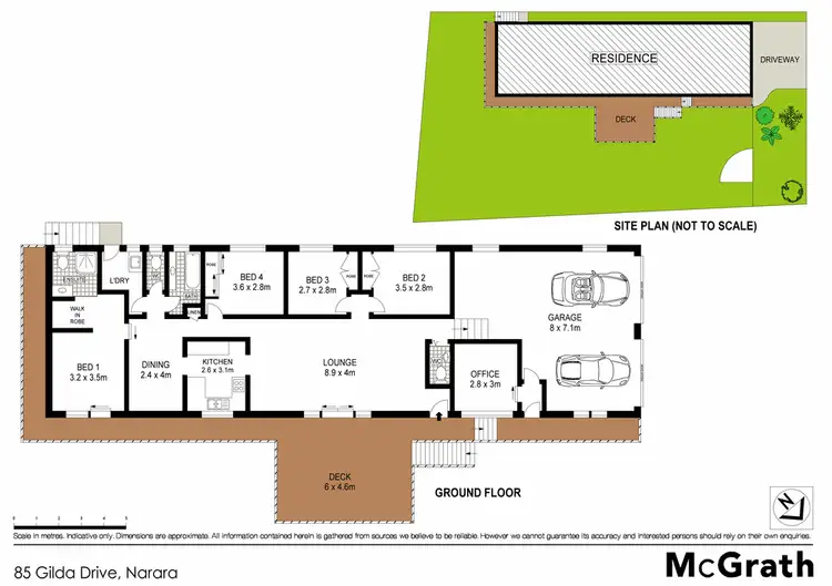 Floorplan of Homely house listing, 85 Gilda Drive, Narara NSW 2250