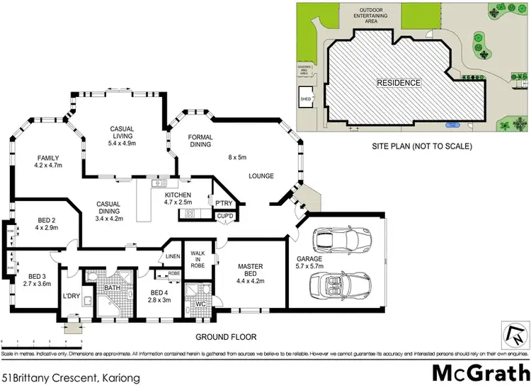 Floorplan of Homely house listing, 51 Brittany Crescent, Kariong NSW 2250
