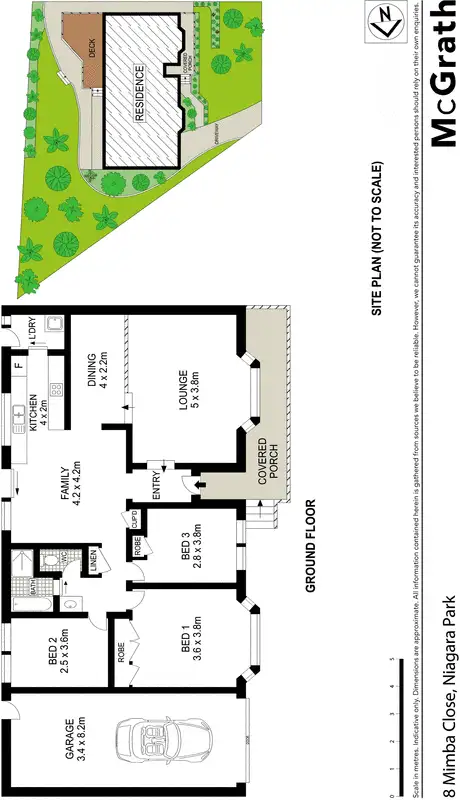 Floorplan of Homely house listing, 8 Mimba Close, Niagara Park NSW 2250