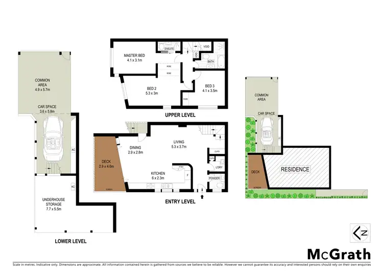 Floorplan of Homely townhouse listing, 8B Castlefield Street, Bondi NSW 2026