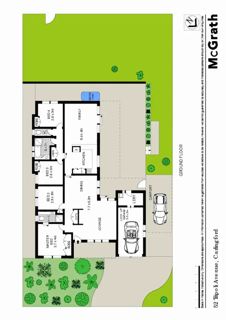 Floorplan of Homely house listing, 52 Tripoli Avenue, Carlingford NSW 2118