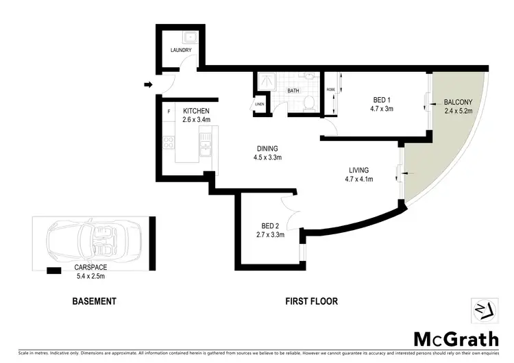 Floorplan of Homely apartment listing, 2/52 President Avenue, Caringbah NSW 2229